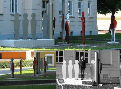 Station des Kunstradweges Bleiburg